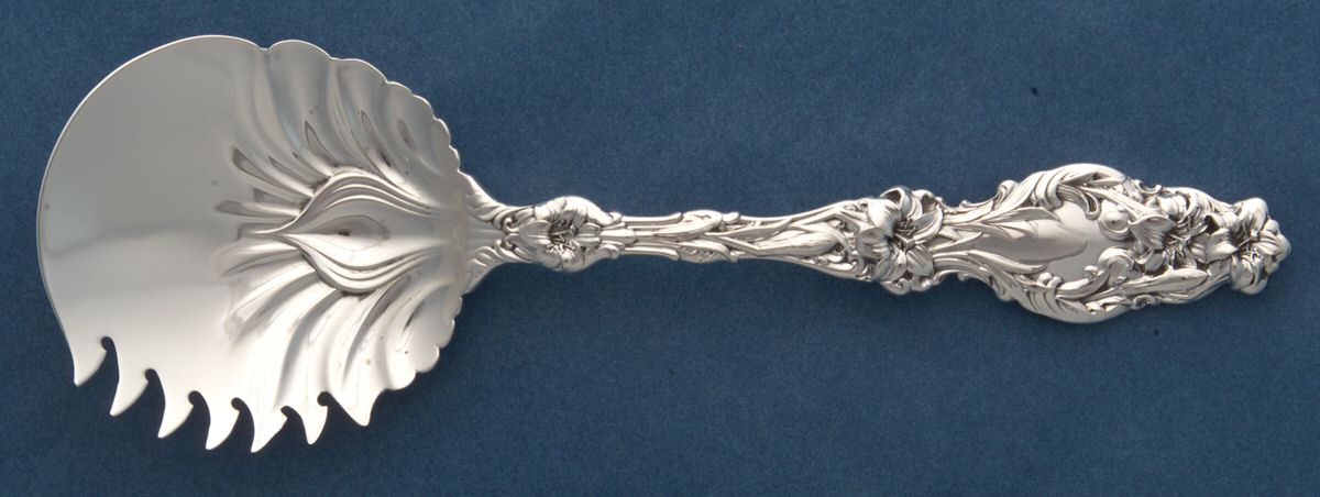 Lily (Sterling, 1902, Lion-Pat.1902) Large Cucumber Server by Whiting Manf Co-1