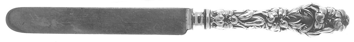 Lily (Sterling, 1902, Lion-Pat.1902) Youth/Tea Knife with Silverplate Blade by Whiting Manf Co-1