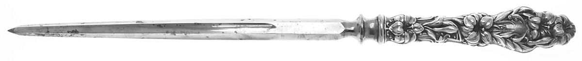 Lily (Sterling, 1902, Lion-Pat.1902) Small Game Thick Handle Steel Rod Knife Sharpener by Whiting Manf Co-1