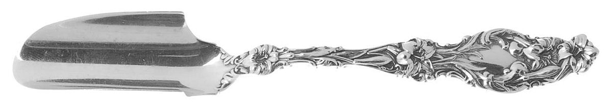 Lily (Sterling, 1902, Lion-Pat.1902) Solid Cheese Scoop by Whiting Manf Co-1