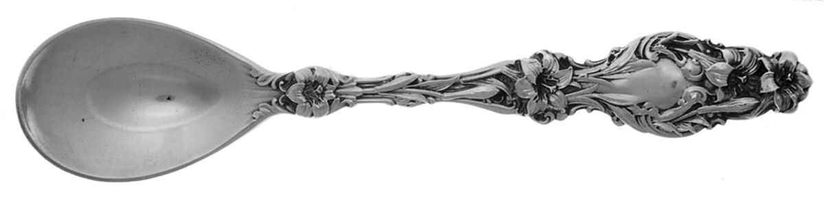 Lily (Sterling, 1902, Lion-Pat.1902) Egg Spoon by Whiting Manf Co-1