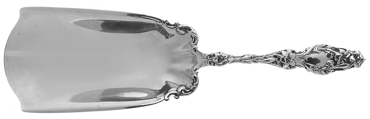 Lily (Sterling, 1902, Lion-Pat.1902) Almond Scoop Solid Piece by Whiting Manf Co-1