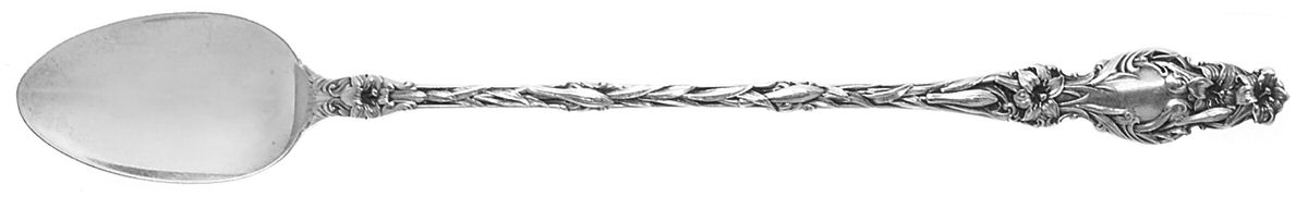 Lily (Sterling, 1902, Lion-Pat.1902) Iced Tea Spoon by Whiting Manf Co-1