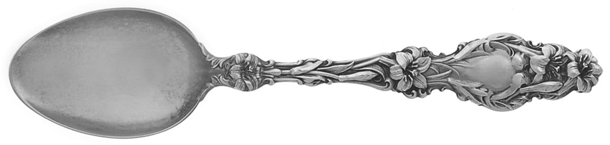 Lily (Sterling, 1902, Lion-Pat.1902) Demitasse Spoon by Whiting Manf Co-1
