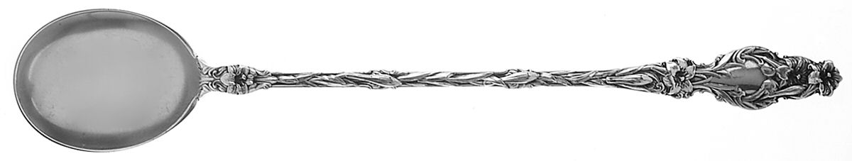 Lily (Sterling, 1902, Lion-Pat.1902) Long Handle Chocolate Muddler Spoon by Whiting Manf Co-1