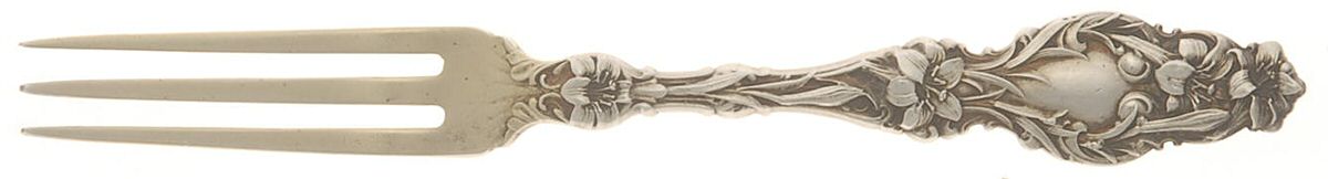 Lily (Sterling, 1902, Lion-Pat.1902) Strawberry Fork by Whiting Manf Co-1