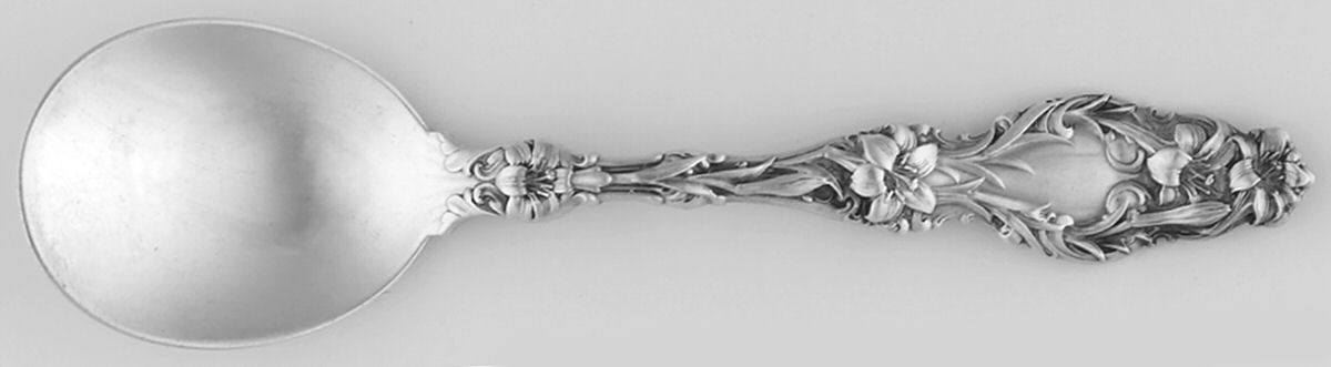 Lily (Sterling, 1902, Lion-Pat.1902) Large Chocolate Spoon by Whiting Manf Co-1