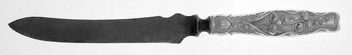 Lily of The Valley (Sterling, 1885, No Monograms) Individual Bird Knife with Silverplate Blade by Whiting Manf Co-1