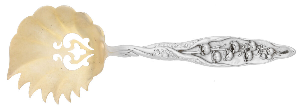 Lily of The Valley (Sterling, 1885, No Monograms) Large Cucumber Server by Whiting Manf Co-1
