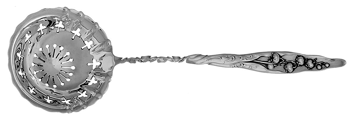 Lily of The Valley (Sterling, 1885, No Monograms) Small Sugar Sifter by Whiting Manf Co-1