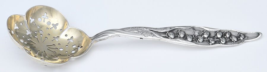 Lily of The Valley (Sterling, 1885, No Monograms) Large Sugar Sifter by Whiting Manf Co-1