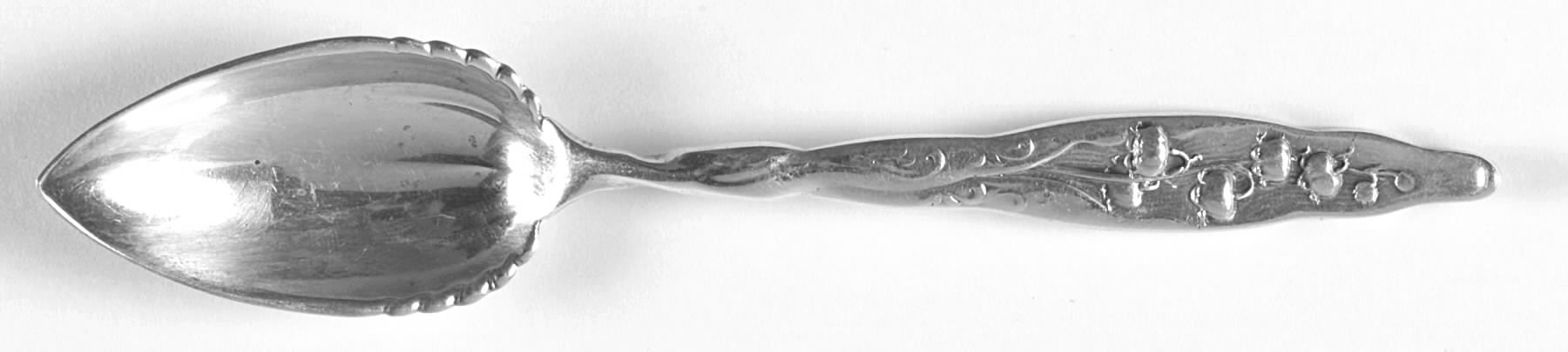 Lily of The Valley (Sterling, 1885, No Monograms) Spoon-Fruit/Orange by Whiting Manf Co-1