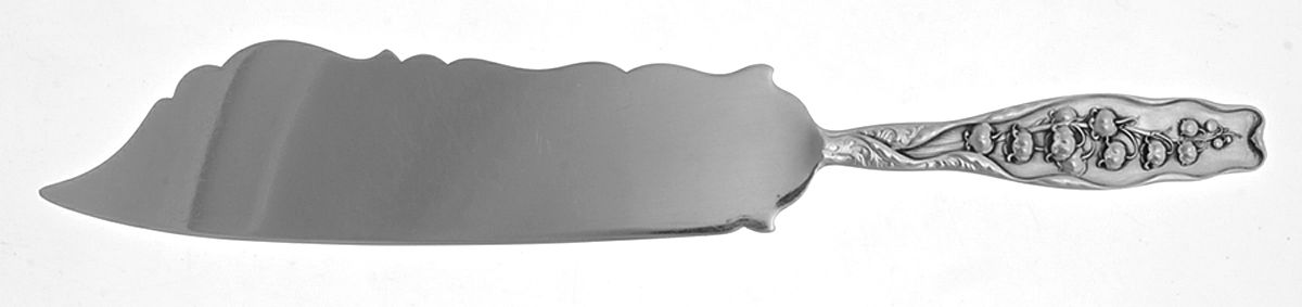 Lily of The Valley (Sterling, 1885, No Monograms) Solid Ice Cream Slicer by Whiting Manf Co-1