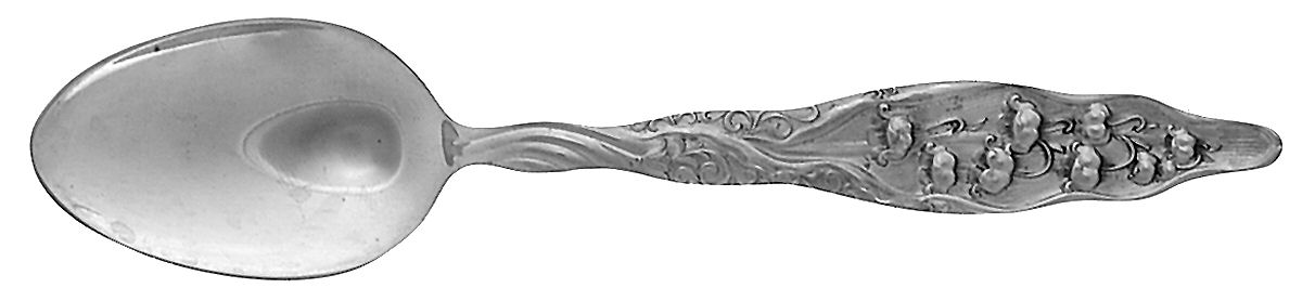 Lily of The Valley (Sterling, 1885, No Monograms) Spoon-Teaspoon Heavy Weight by Whiting Manf Co-1