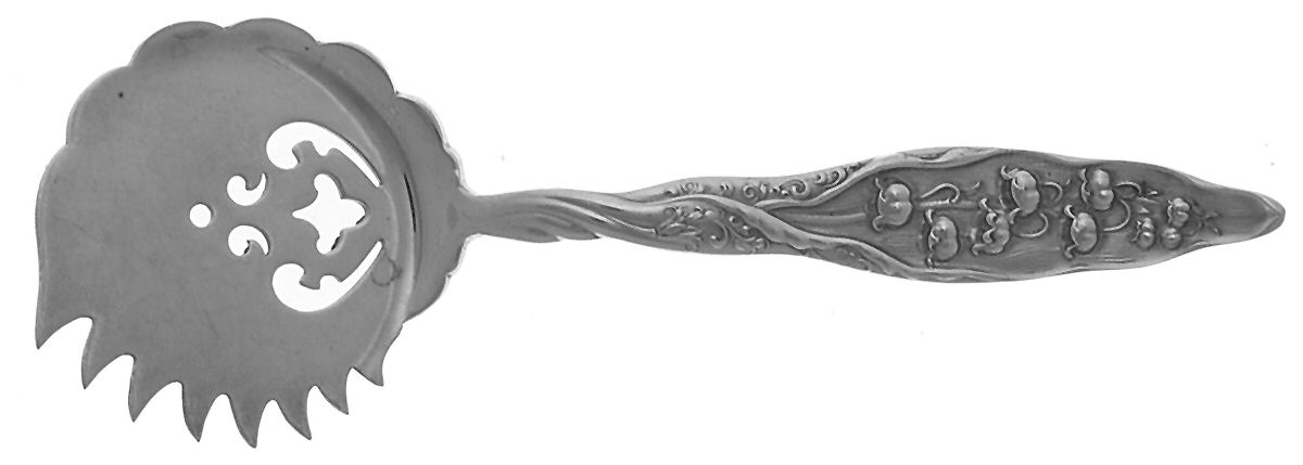 Lily of The Valley (Sterling, 1885, No Monograms) Large Cucumber Server by Whiting Manf Co-1