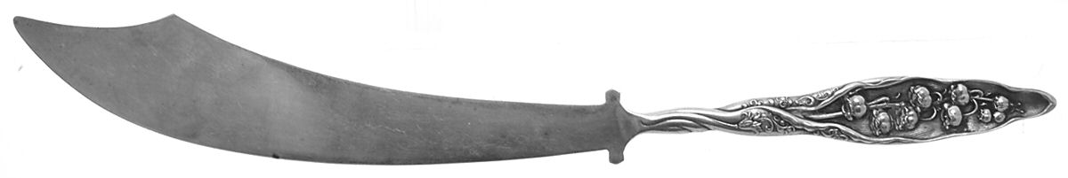 Lily of The Valley (Sterling, 1885, No Monograms) Large Solid Piece Letter Opener by Whiting Manf Co-1