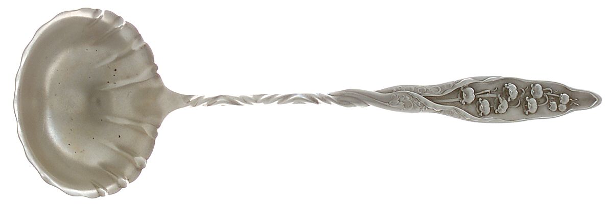 Lily of The Valley (Sterling, 1885, No Monograms) Bouillon Ladle by Whiting Manf Co-1