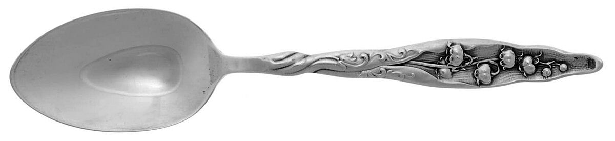 Lily of The Valley (Sterling, 1885, No Monograms) Youth Spoon by Whiting Manf Co-1