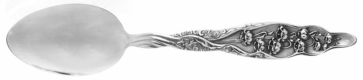 Lily of The Valley (Sterling, 1885, No Monograms) Five O'Clock Teaspoon by Whiting Manf Co-1
