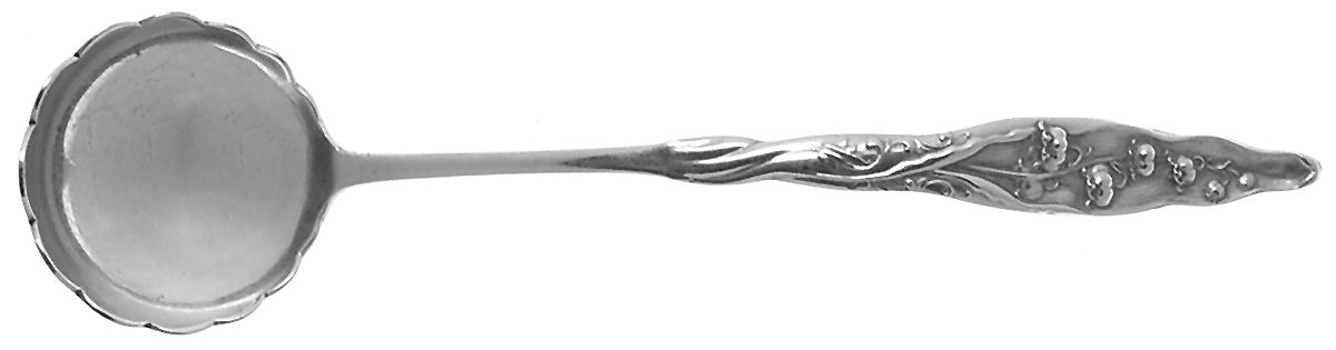 Lily of The Valley (Sterling, 1885, No Monograms) Mayonnaise Ladle by Whiting Manf Co-1