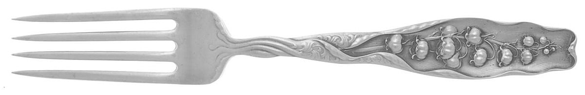 Lily of The Valley (Sterling, 1885, No Monograms) Fork by Whiting Manf Co-1