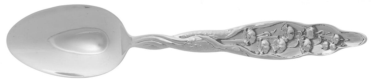 Lily of The Valley (Sterling, 1885, No Monograms) Teaspoon by Whiting Manf Co-1
