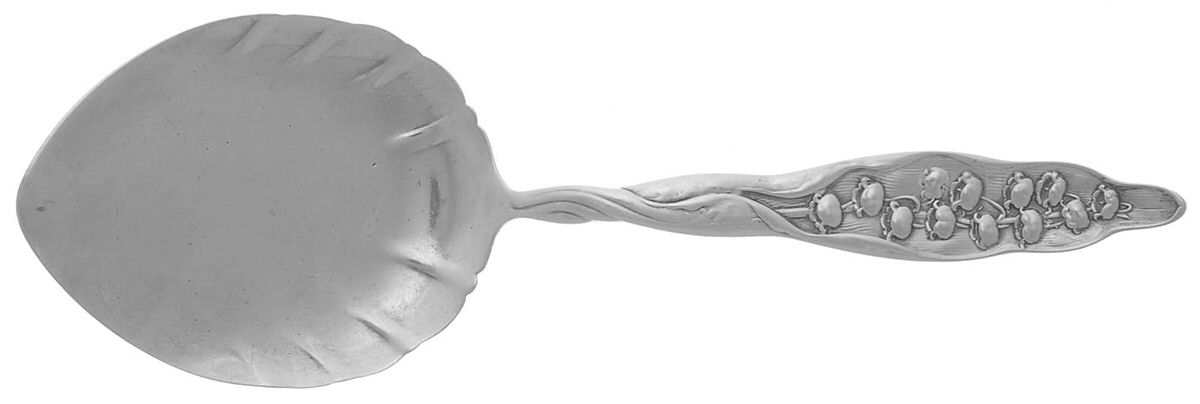Lily of The Valley (Sterling, 1885, No Monograms) Solid Waffle Server by Whiting Manf Co-1