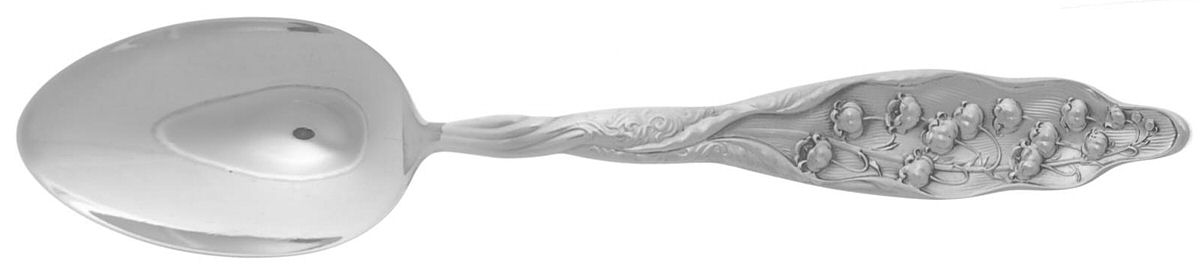 Lily of The Valley (Sterling, 1885, No Monograms) Tablespoon (Serving Spoon) by Whiting Manf Co-1