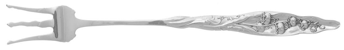 Lily of The Valley (Sterling, 1885, No Monograms) Oyster Fork by Whiting Manf Co-1
