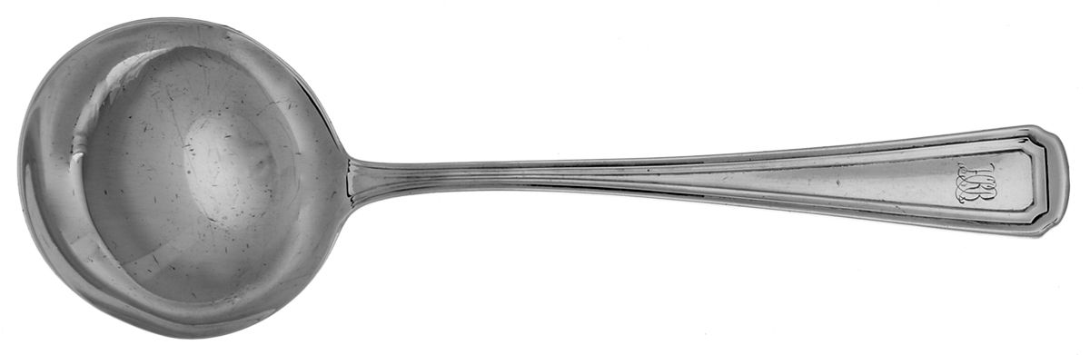 Livingston (Sterling, 1914-1915) Round Bowl Soup Spoon (Bouillon) by Whiting Manf Co-1