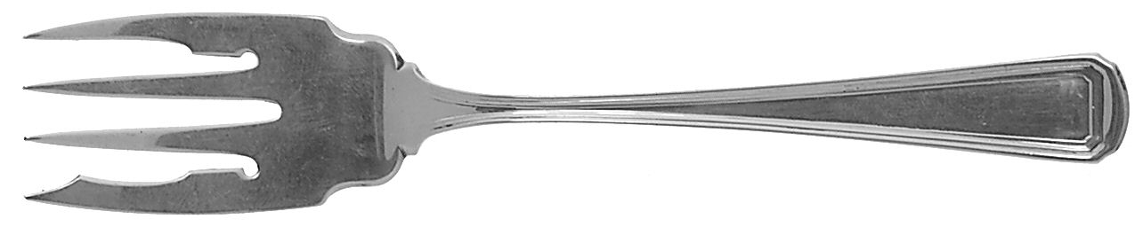 Livingston (Sterling, 1914-1915) Small Solid Cold Meat Serving Fork by Whiting Manf Co-1