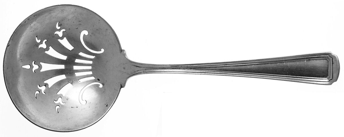 Livingston (Sterling, 1914-1915) Large Pierced Pea Serving Spoon by Whiting Manf Co-1