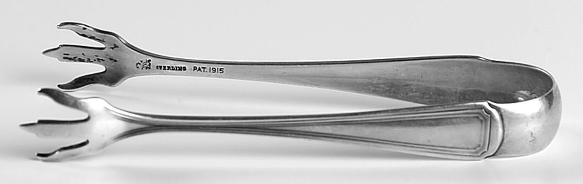 Livingston (Sterling, 1914-1915) Small Sugar Tongs by Whiting Manf Co-1
