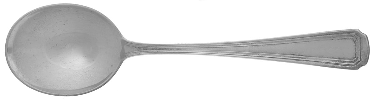 Livingston (Sterling, 1914-1915) Round Bowl Soup Spoon (Gumbo) by Whiting Manf Co-1