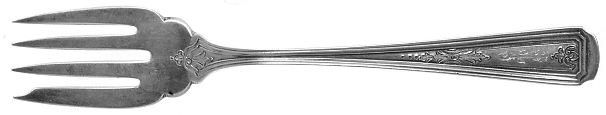 Livingston B-Chased (Sterling, 1915) Individual Salad Fork by Whiting Manf Co-1