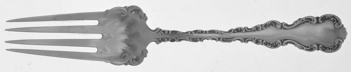 Louis XV (Sterling, 1891) Individual Solid Fish Fork by Whiting Manf Co-1