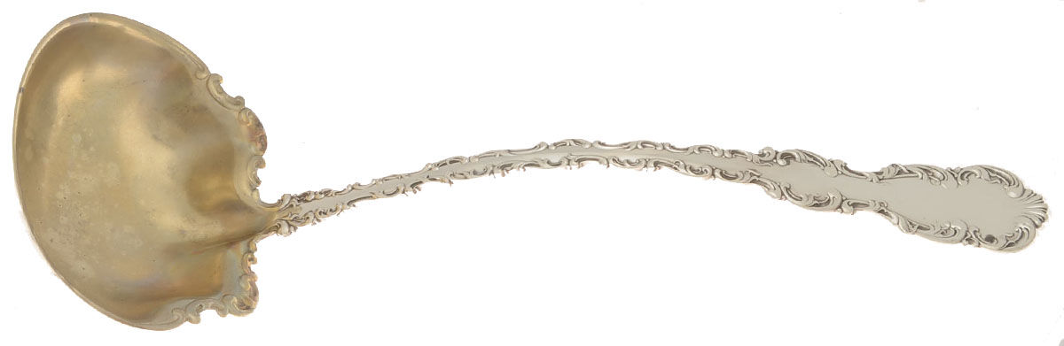 Louis XV (Sterling, 1891) Solid Soup Ladle by Whiting Manf Co-1