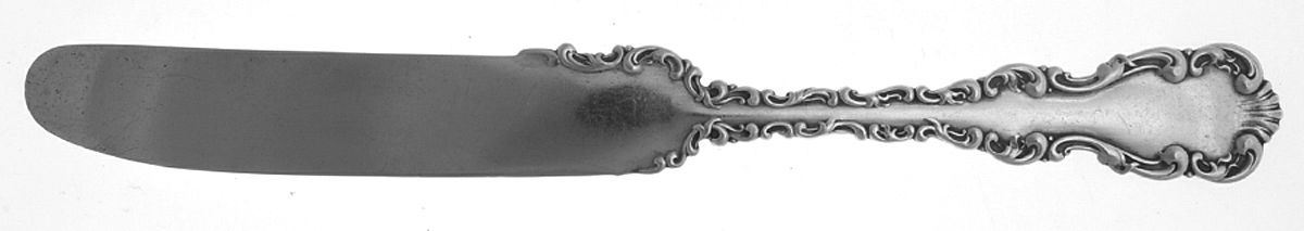 Louis XV (Sterling, 1891) Solid Breakfast Knife by Whiting Manf Co-1