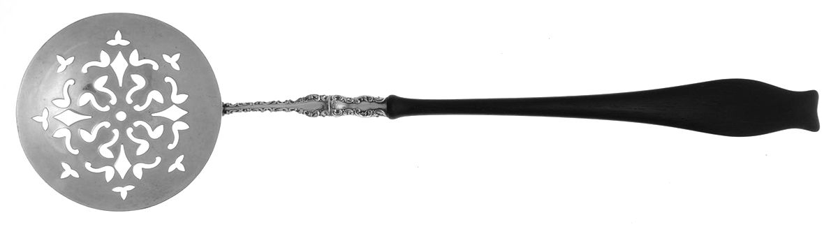 Louis XV (Sterling, 1891) Solid Pierced Chafing Dish Serving Spoon by Whiting Manf Co-1