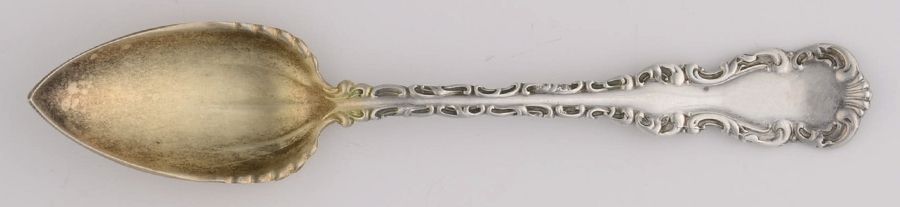 Louis XV (Sterling, 1891) Individual Grapefruit Spoon by Whiting Manf Co-1