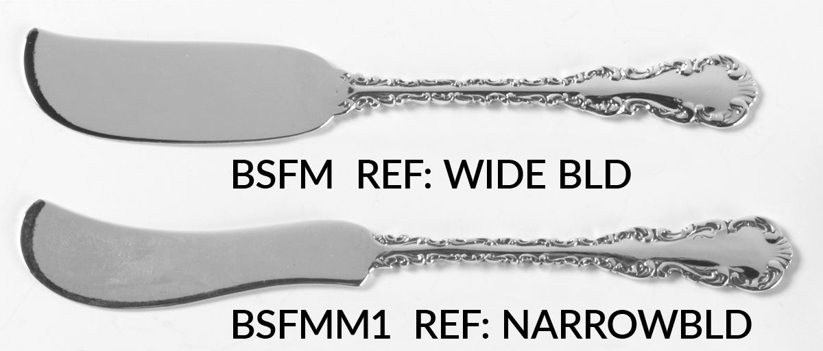 Louis XV (Sterling, 1891) Medium Flat Handle Butter Spreader by Whiting Manf Co-1