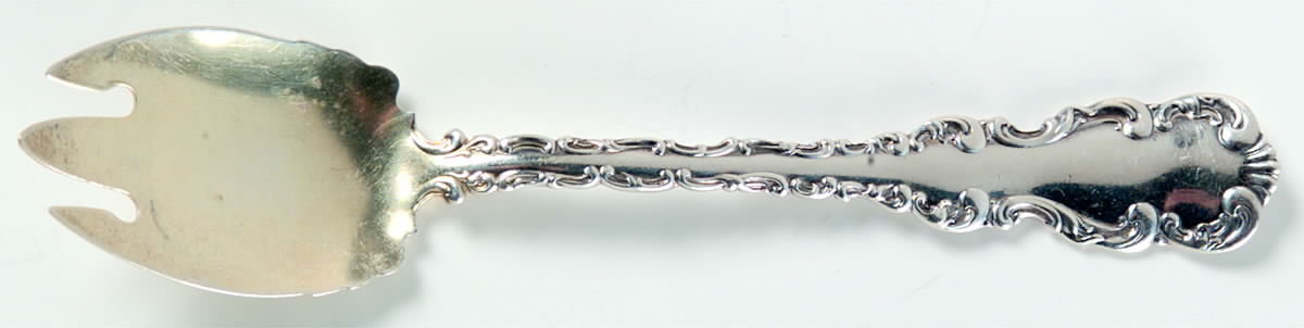 Louis XV (Sterling, 1891) Ice Cream Fork by Whiting Manf Co-1