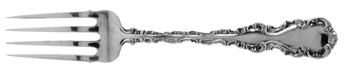 Louis XV (Sterling, 1891) Dessert Fork by Whiting Manf Co-1