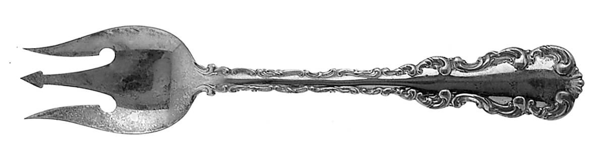 Louis XV (Sterling, 1891) Large Individual Terrapin Fork by Whiting Manf Co-1