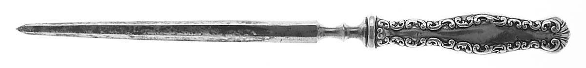 Louis XV (Sterling, 1891) Small Steel Rod Sharpener Knife by Whiting Manf Co-1