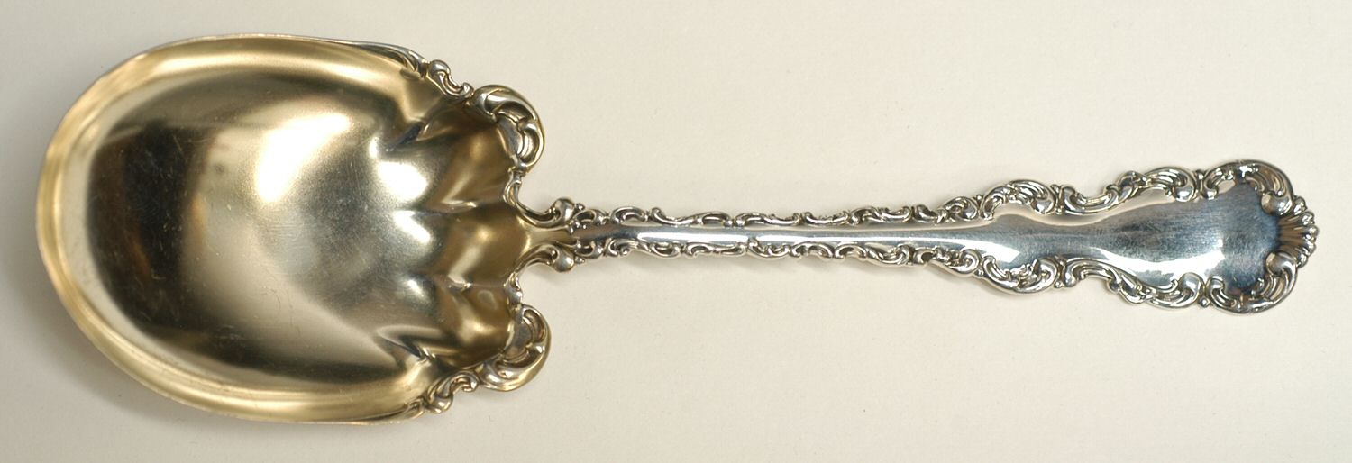 Louis XV (Sterling, 1891) Preserve Spoon by Whiting Manf Co-1