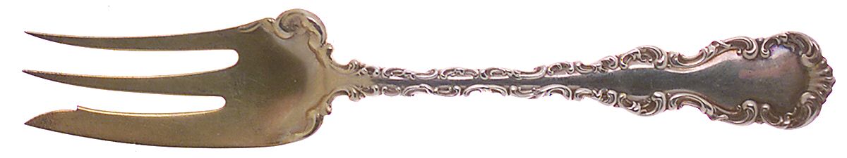 Louis XV (Sterling, 1891) Old Style Pickle Fork by Whiting Manf Co-1