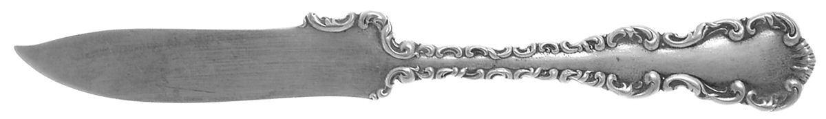 Louis XV (Sterling, 1891) Individual Solid Fruit Knife by Whiting Manf Co-1