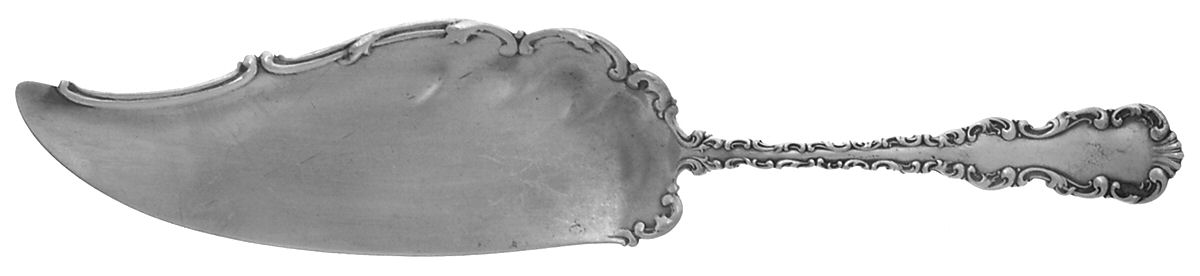 Louis XV (Sterling, 1891) Small Solid Fish Serving Knife by Whiting Manf Co-1