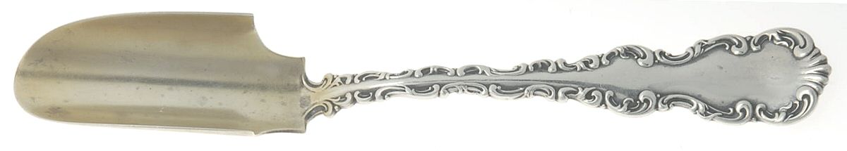 Louis XV (Sterling, 1891) Solid Cheese Scoop by Whiting Manf Co-1
